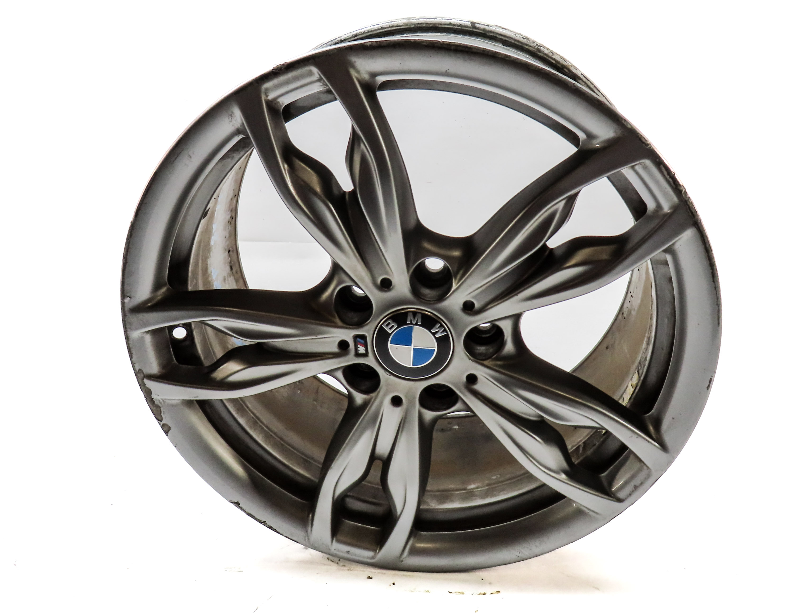 14-20 BMW 2 SERIES F22 18x8" ///M 5 DOUBLE 10 SPOKE ALUMINUM WHEEL RIM (GREY) — exact item pictured